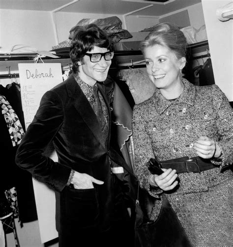 catherine deneuve and yves saint laurent